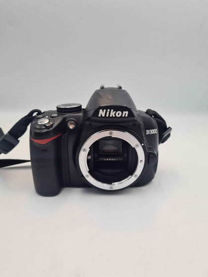 Nikon D3000 DSLR Camera *BODY ONLY* Includes Battery + Charger + Neck Strap (No Lens) Unboxed