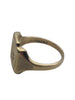Yellow Gold Diamond Signet Ring - 9ct - 5.9g  - Size S