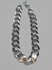 Brand new silver flat curb bracelet