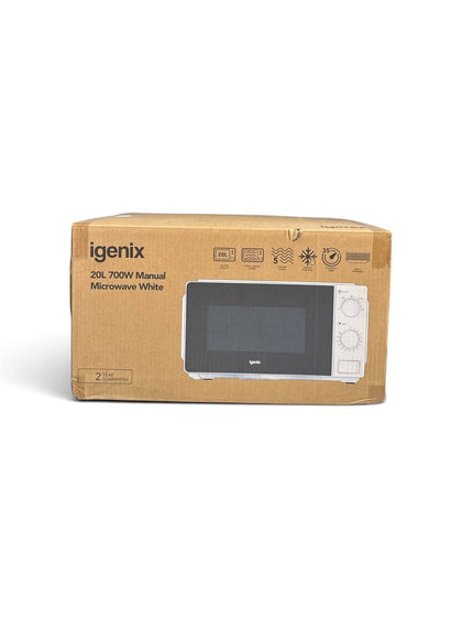 Igenix 20L 700W Manual Microwave white boxed **WYTHENSHAWE**