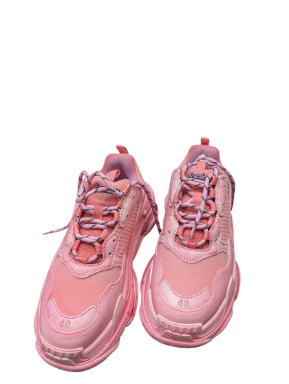 NEW BALENCIAGA TRIPLE S RUBBER PINK SNEAKERS BOXED (UNUSED) PRESTON STORE