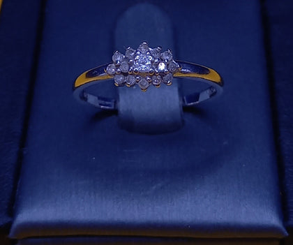 9ct White Gold Ring 1.6g Size-O