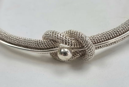 Silver Rope Bangle