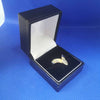 14ct Wishbone Marquise Cut CZ Gold Ring (585 Hallmarked & Tested) Size:P Weight: 3.3 Grams--Box Included