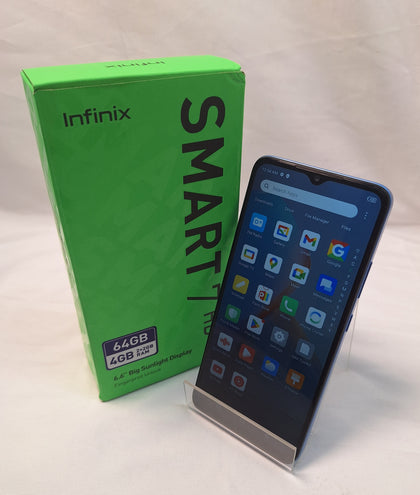 Infinix Smart 7 HD blue 64GB smartphone unlocked boxed