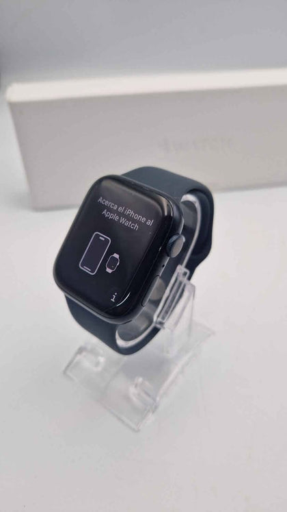 Apple Watch Series 9 (GPS) -Midnight Aluminium - 45mm - Boxed W/ Rubber Strap ((Excellent Condtion)