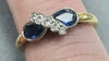 18ct Gold Diamond /Sapphire Ring