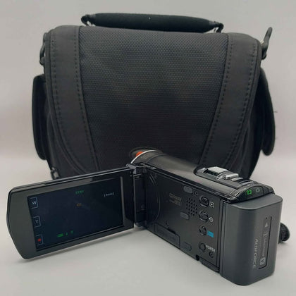 Sony HDR-CX115 dolby digital touch screen camcorder with travel case