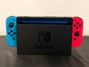 Nintendo switch console blue and pink joycons