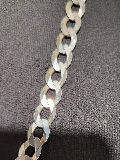 Silver Curb Chain - 20 inches - 21.08g