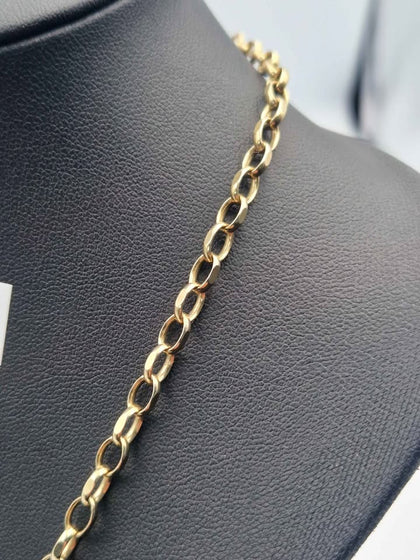 9ct Yellow Gold Belcher Chain Necklace - 20