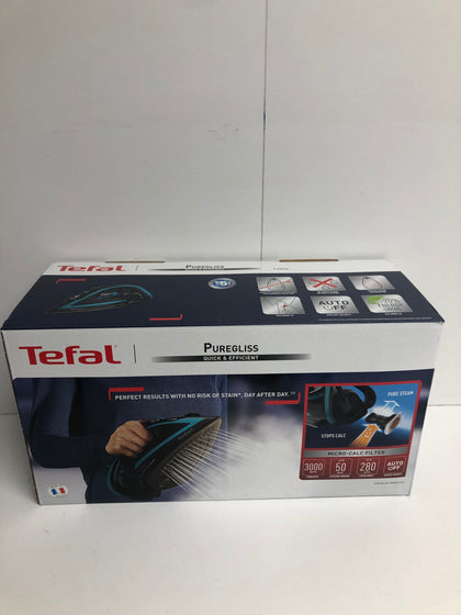 Tefal Puregliss FV8066 Steam Iron Black Blue