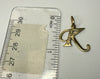 14K GOLD ‘LETTER K’ PENDANT 1.8gr