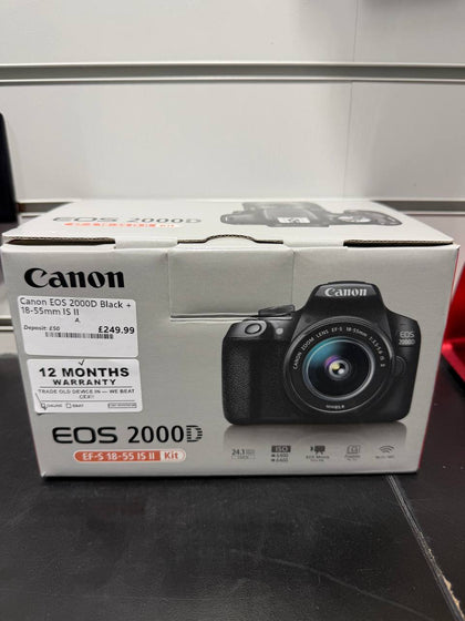 Canon EOS 2000D Black + 18-55mm IS II