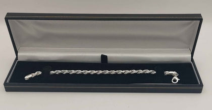 BRAND NEW 925 silver bracelet rope style 14.0g Boxed 8