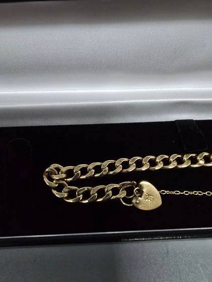 9ct Gold Bracelet 375 6.1G 8'' in Length