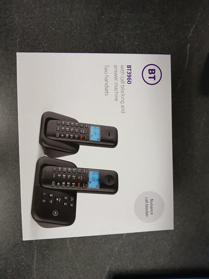 BT 3960 Cordless Landline House Phone with Nuisance Call Blocker with x2 handsets