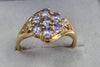 9ct Gold Amethyst Ring Size R1/2