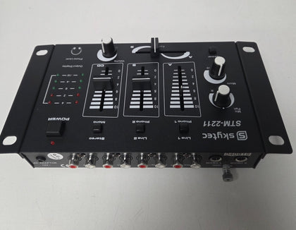 Skytec DJ Mixers STM-2211 3-Channel Mixer Black
