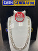 Silver Figoro C/Z Chain 24", 75.6g