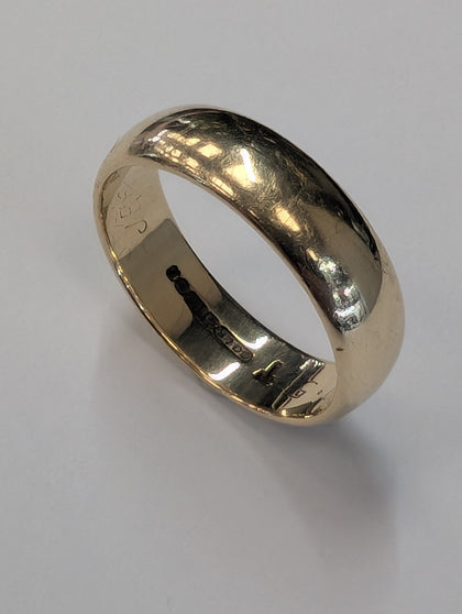 9ct gold wedding ring size S