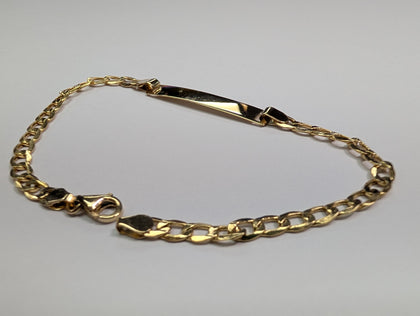 9ct Gold I.D Bracelet