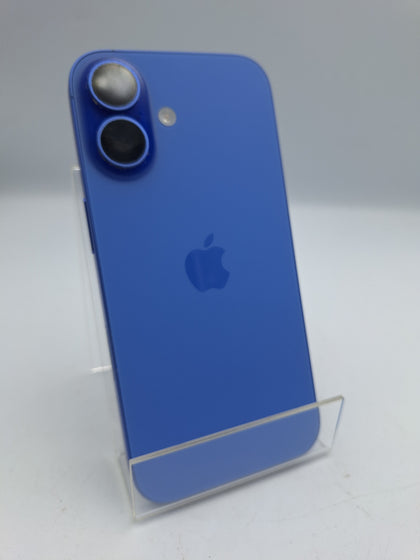 Apple iPhone 16 128GB blue smartphone unlocked unboxed (96% batt health)