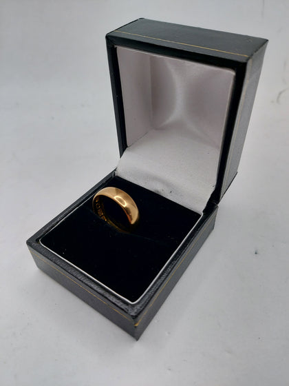 22CT Yellow Gold Wedding Band Rind - Size M -  3.65 Grams