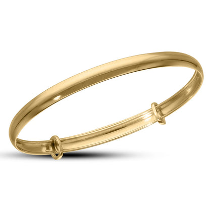 Children's 9ct Gold Sleek Baby Bangle (0-3 yrs)