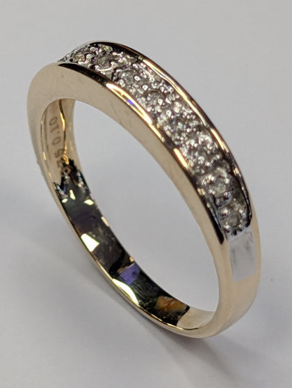 9ct gold diamond eternity ring