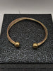 9ct gold Tri-colour small Bangle , box included
