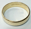 9ct yellow gold wedding band ring size N 1/2