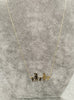 14ct Yellow Gold Family silhouette Necklace