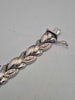 9ct White Gold Leaf Shaped Bracelet - 14.5 Grams - 8" Long