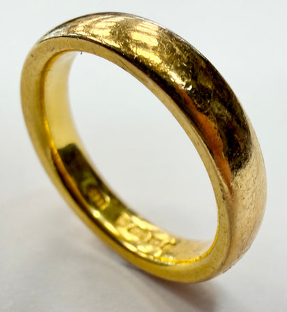 22ct Yellow Gold Wedding band ring size N