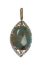 9ct gold marble & diamond pendant