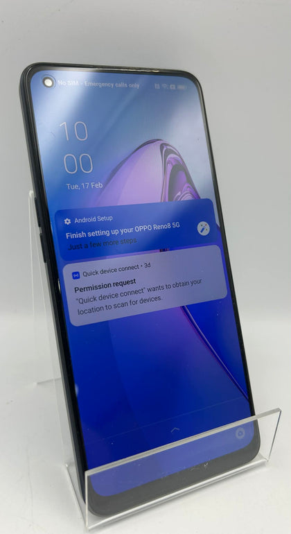 Oppo Reno8 5G (8GB+256GB) Shimmer Black, Unlocked, Boxed