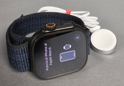 Apple Watch Ultra 2 GPS + Cellular 49mm Black Titanium Case with Blue Trail Loop Band