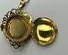 9ct gold necklace & ornate locket 20"