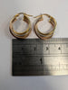 9ct White & Yellow Gold Earrings