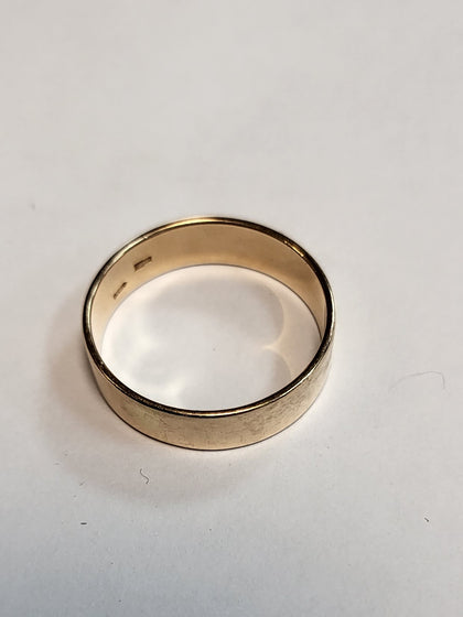 14ct Rose Gold Band Ring - Size P/Q - 3.17g - Hallmarked