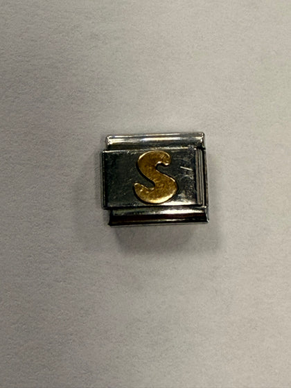 Nomination Classic Gold Letter S Charm