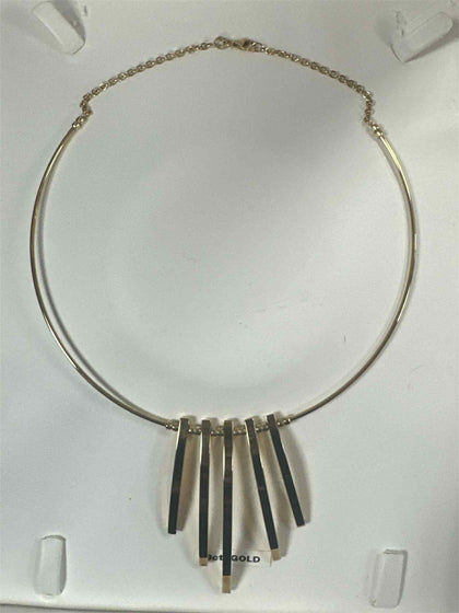 9ct Drop bar choker wire necklace  weight 12.3 grams