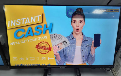 Sharp (32gd2125k) LED Smart TV - 3X HDMI, USB, AV, OPT OUT. **NO STAND**