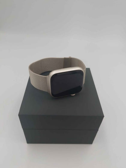 Apple Watch Series 9 Starlight Aluminium 45mm With Metal Strap