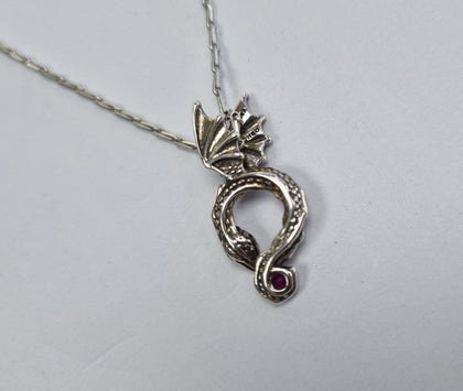 PANDORA GAME OF THRONES DRAGON PENDANT NECKLACE LEYLAND