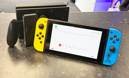 Switch Console, 32GB Fortnite + Yellow/Blue Joy-Con, (No DLC) Unboxed