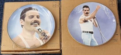 2 X Freddie Mercury Lawrence Seymour Collectors Plate Queen Limited Edition