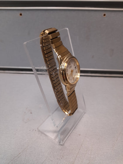 Citizen Eco Drive E011-s5030749 Japan Solar Golden Tone Ladies Watch