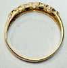 9ct yellow gold 7 stone eternity ring size L 1/2